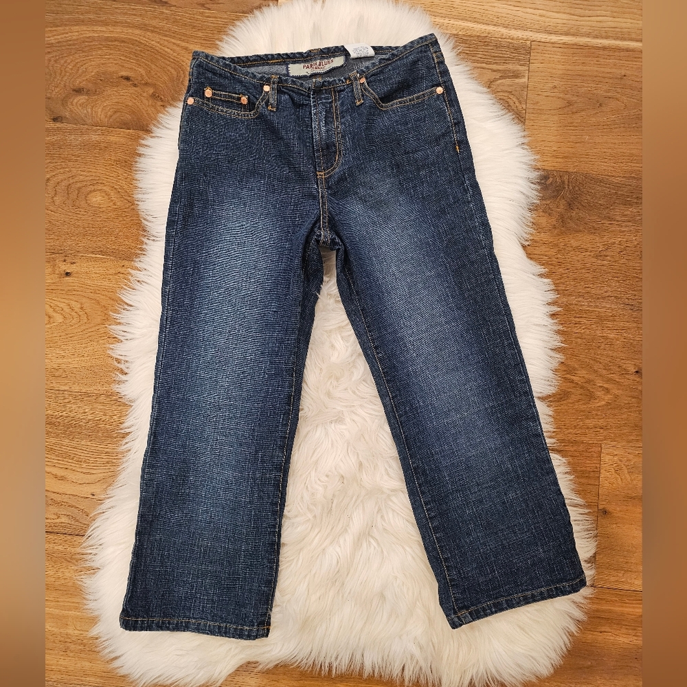 Vintage Paris Blues Women's Dark Wash Straight Leg Jeans